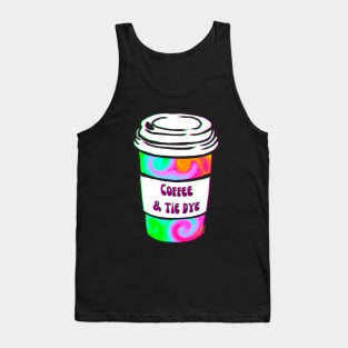 Rainbow Tie Dye Coffee Tank Top